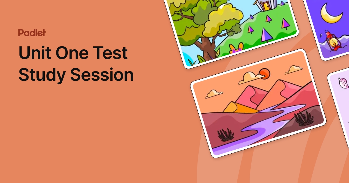 Unit One Test Study Session