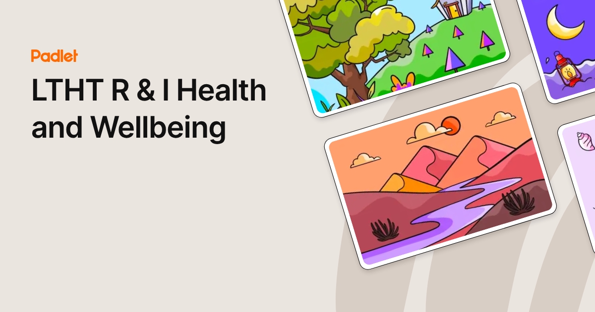 Health Program Images R LTHT R & I Health and Wellbeing
