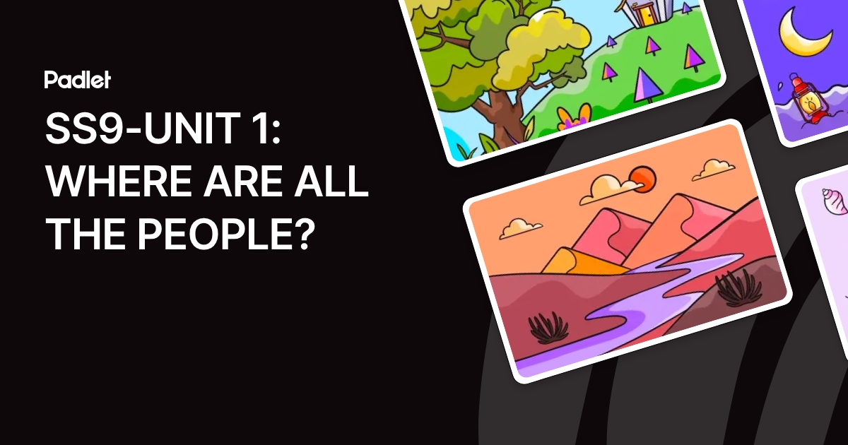 SS9-UNIT 1: WHERE ARE ALL THE PEOPLE?