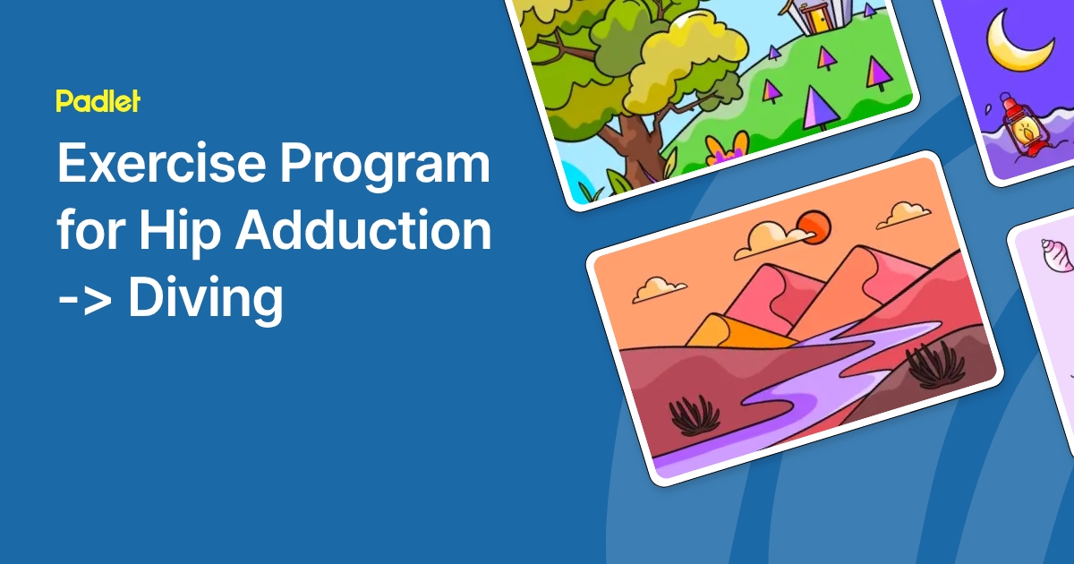 Exercise Program for Hip Adduction -> Diving