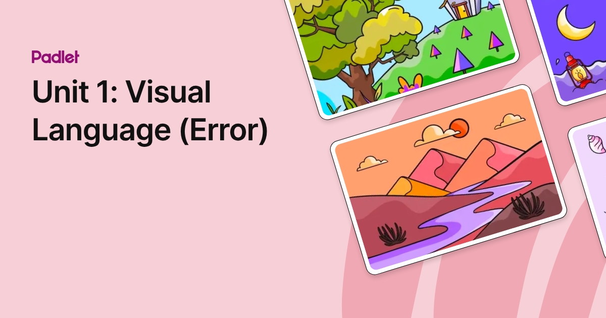 Unit 1: Visual Language (Error)
