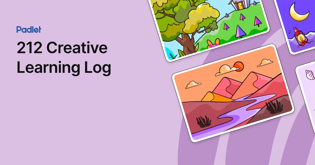 212 Creative Learning Log