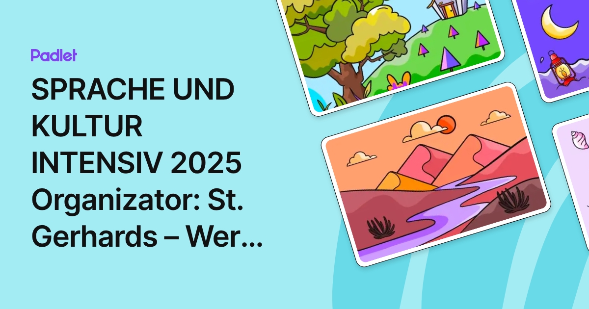 SPRACHE UND KULTUR INTENSIV 2025 Organizator: St. Gerhards – Werk e.V ...