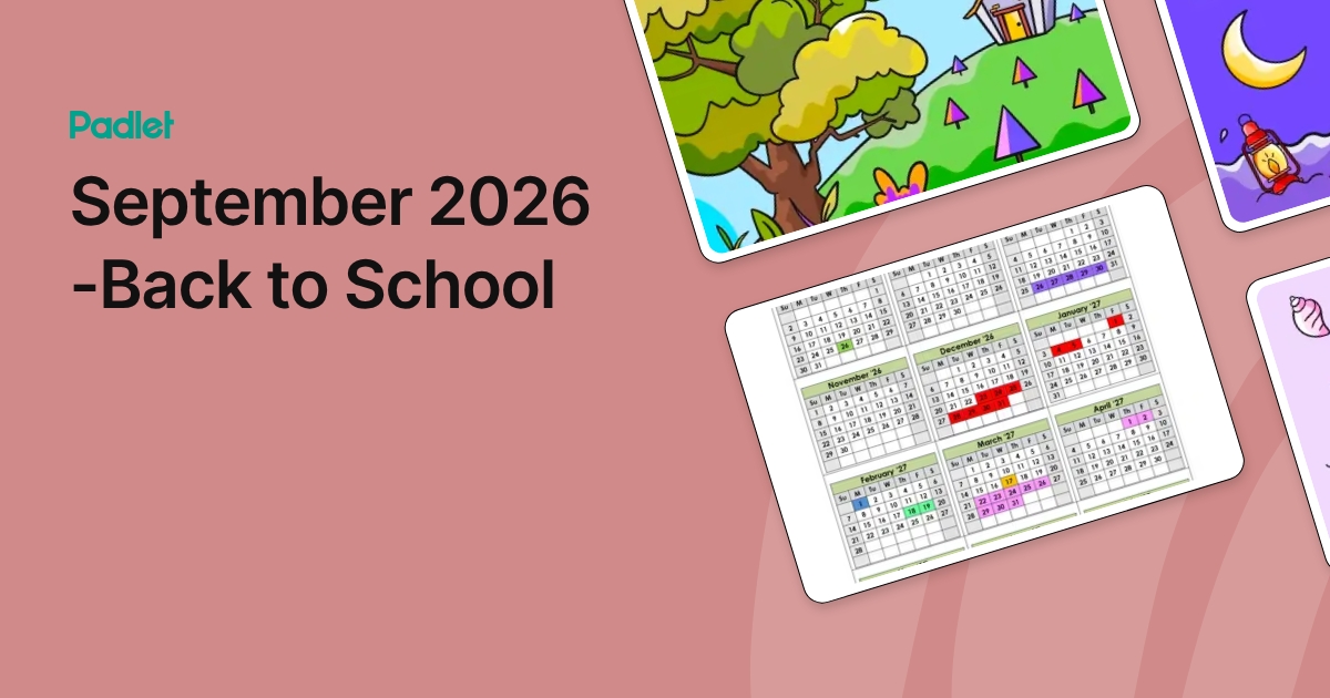 September 2026 -Back to School