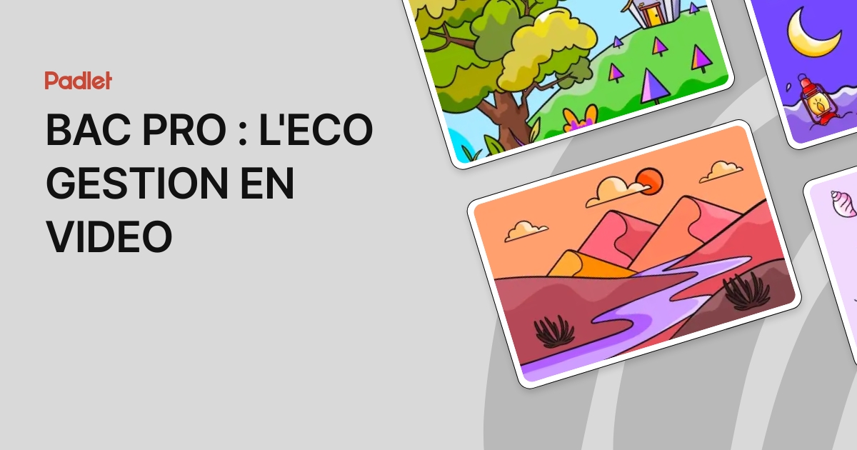 BAC PRO : L'ECO GESTION EN VIDEO