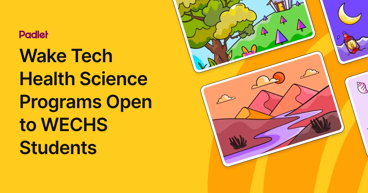 Wake Tech Health Science Programs Open to WECHS Students