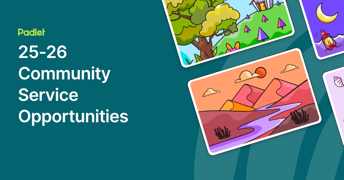 25-26 Community Service Opportunities