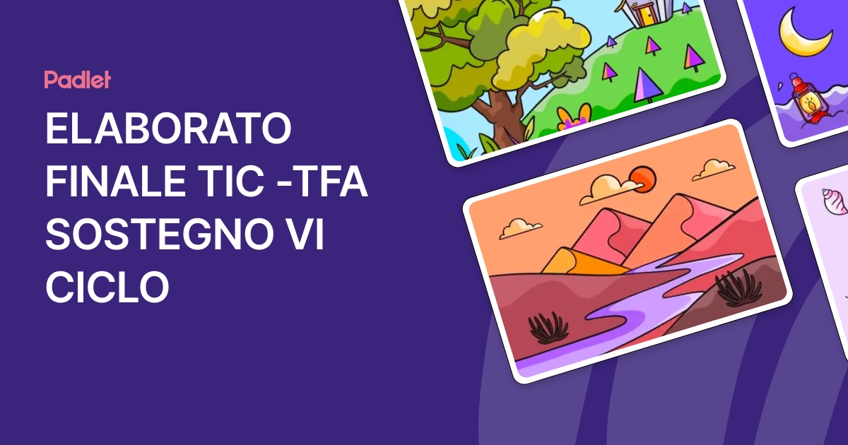 ELABORATO FINALE TIC -TFA SOSTEGNO VI CICLO