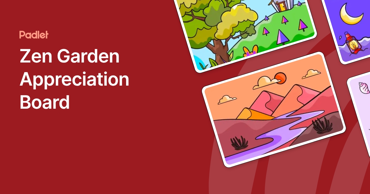 Task Board Zen Zen Garden Appreciation Board