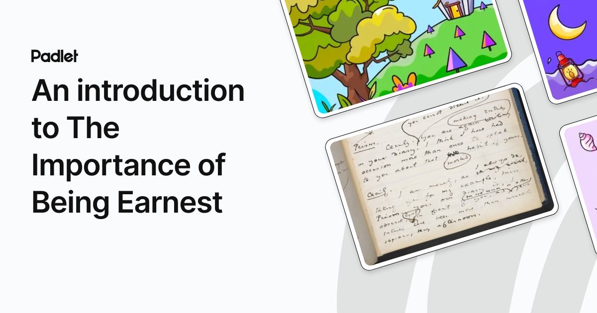 An introduction to The Importance of Being Earnest