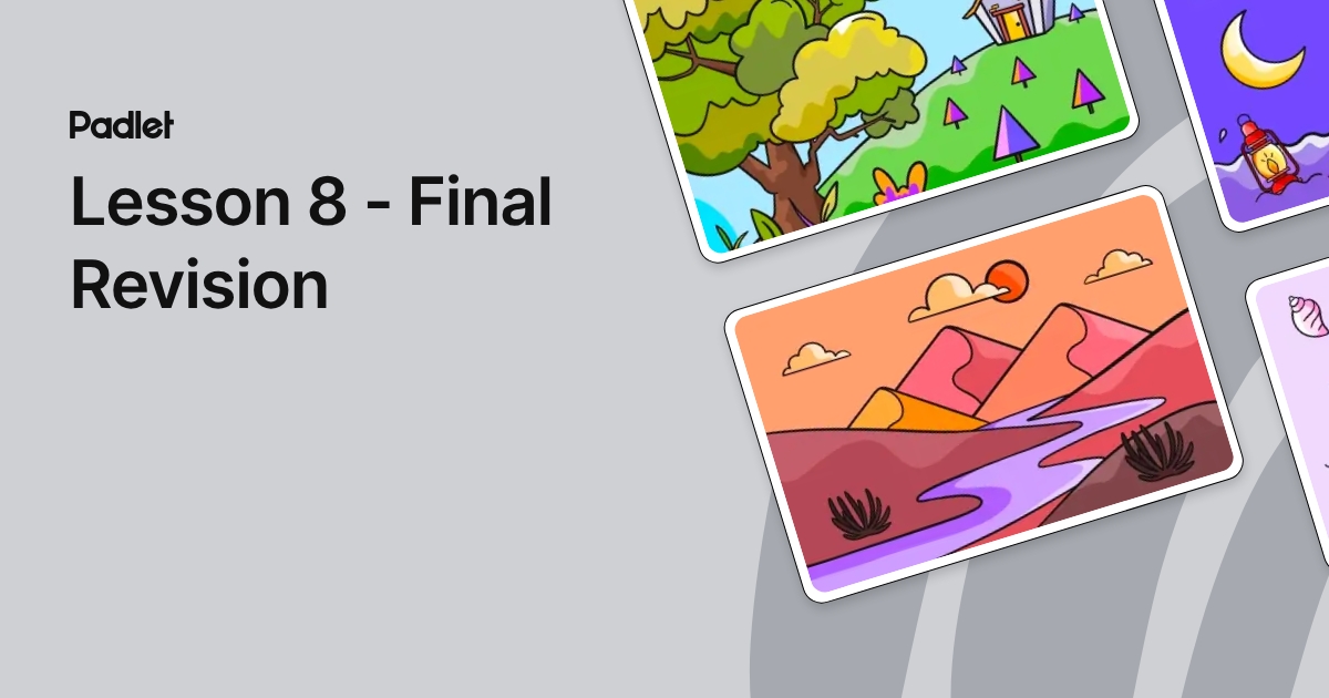 Lesson 8 - Final Revision