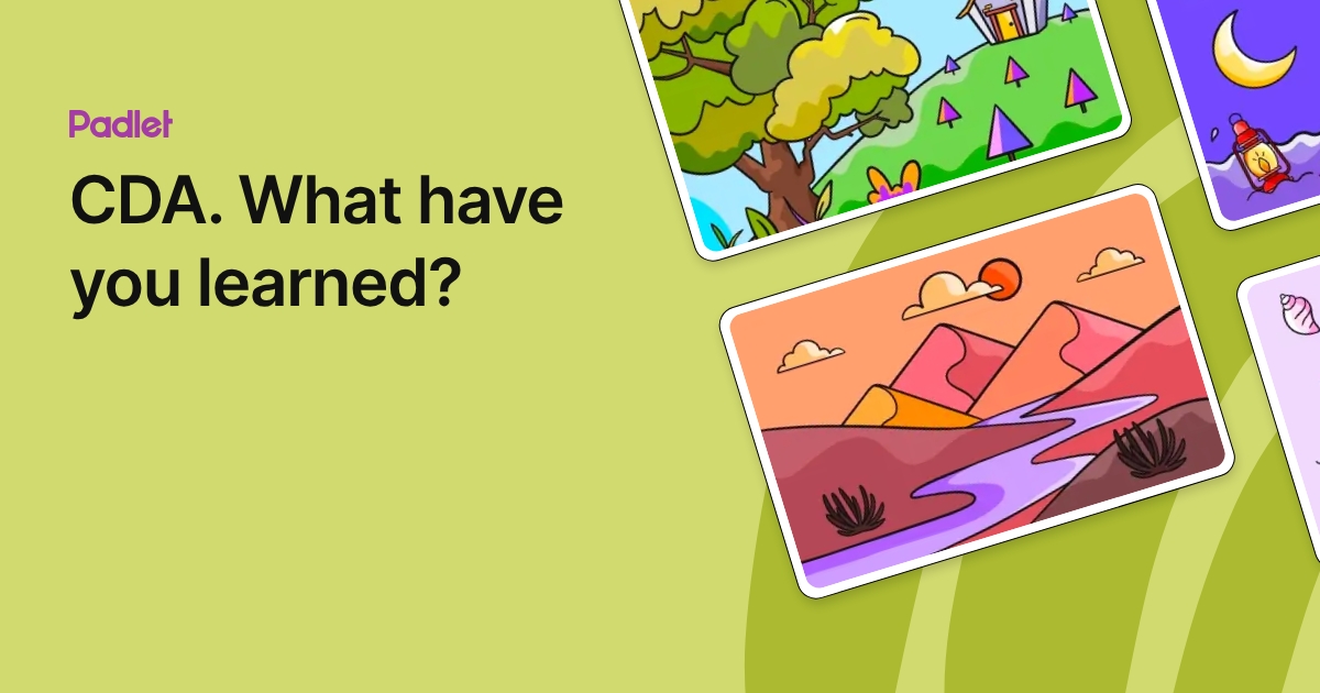 CDA. What have you learned?