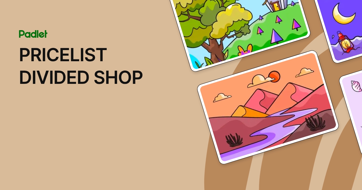 PRICELIST DIVIDED SHOP