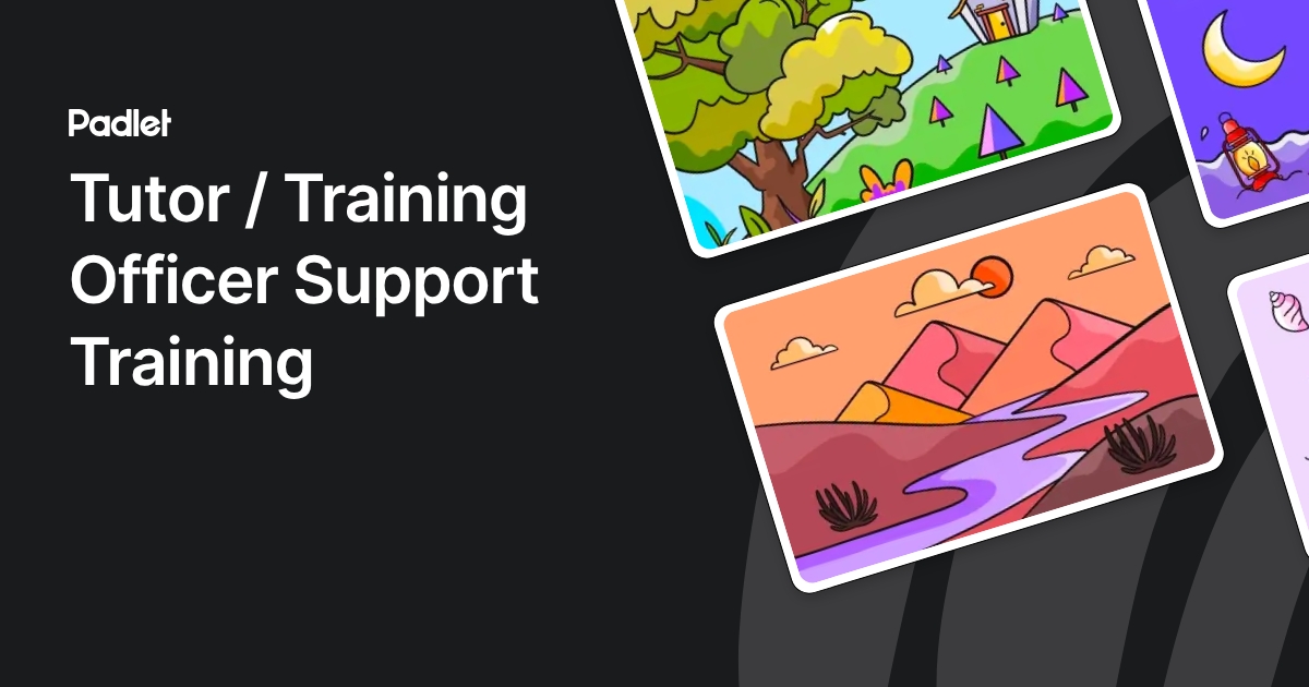 Tutor / Training Officer Support Training