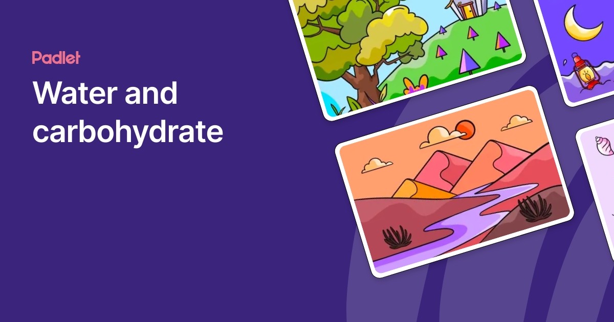 Water and carbohydrate