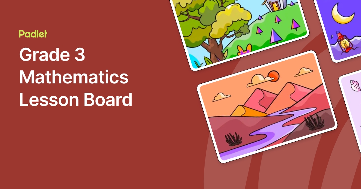 Grade 3 Mathematics Lesson Board