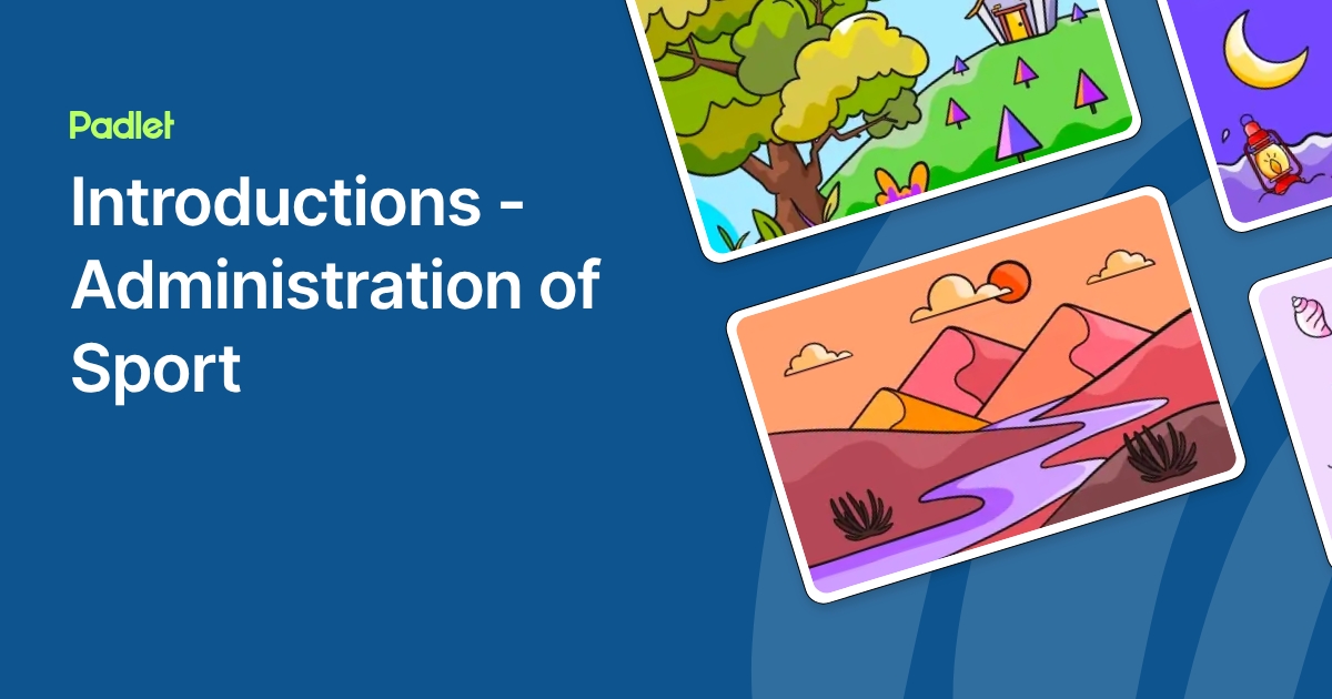 Introductions - Administration of Sport
