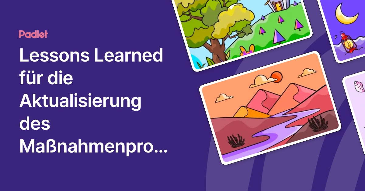 Lessons Learned für die Aktualisierung des Maßnahmenprogramms