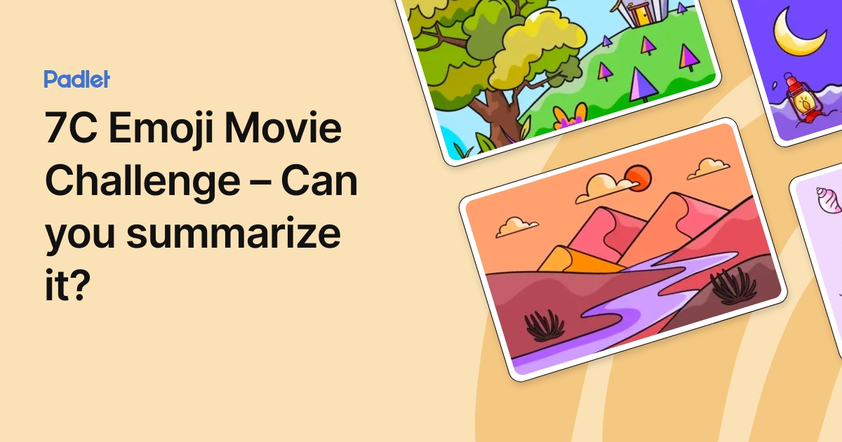 7C Emoji Movie Challenge – Can you summarize it?