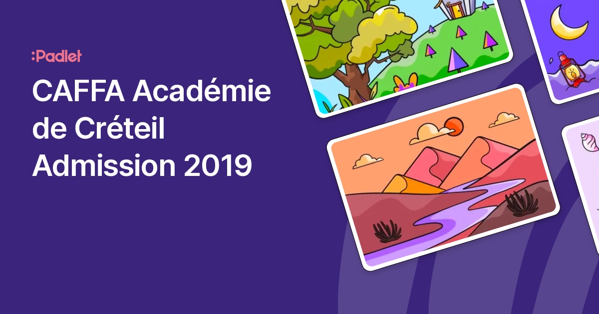 Caffa Page De Garde CAFFA Académie de Créteil Admission 2019