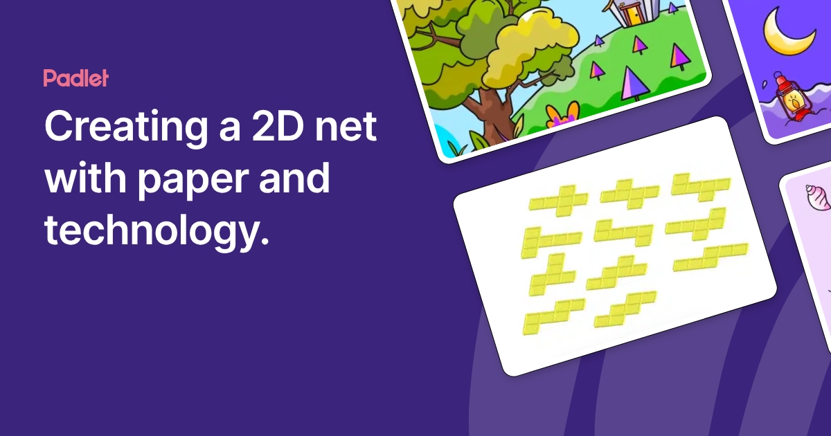 Paper.net Creating a 2D net with paper and technology.
