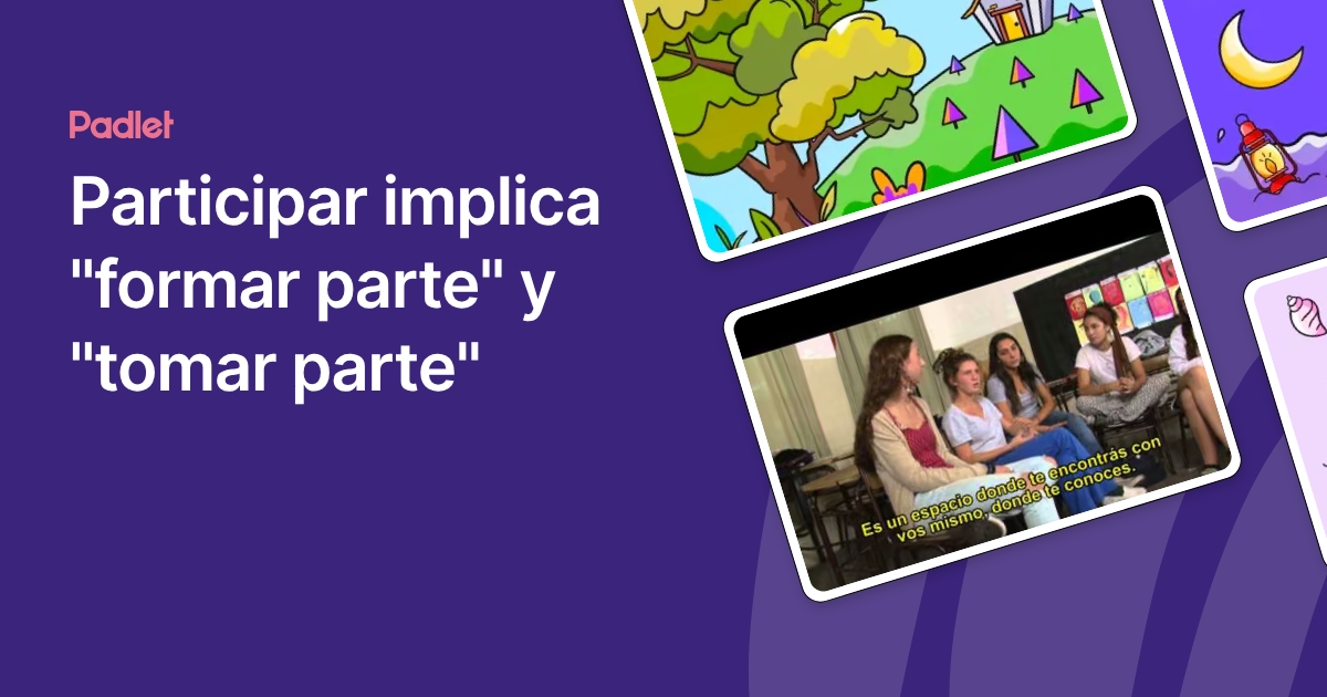 Participar implica 