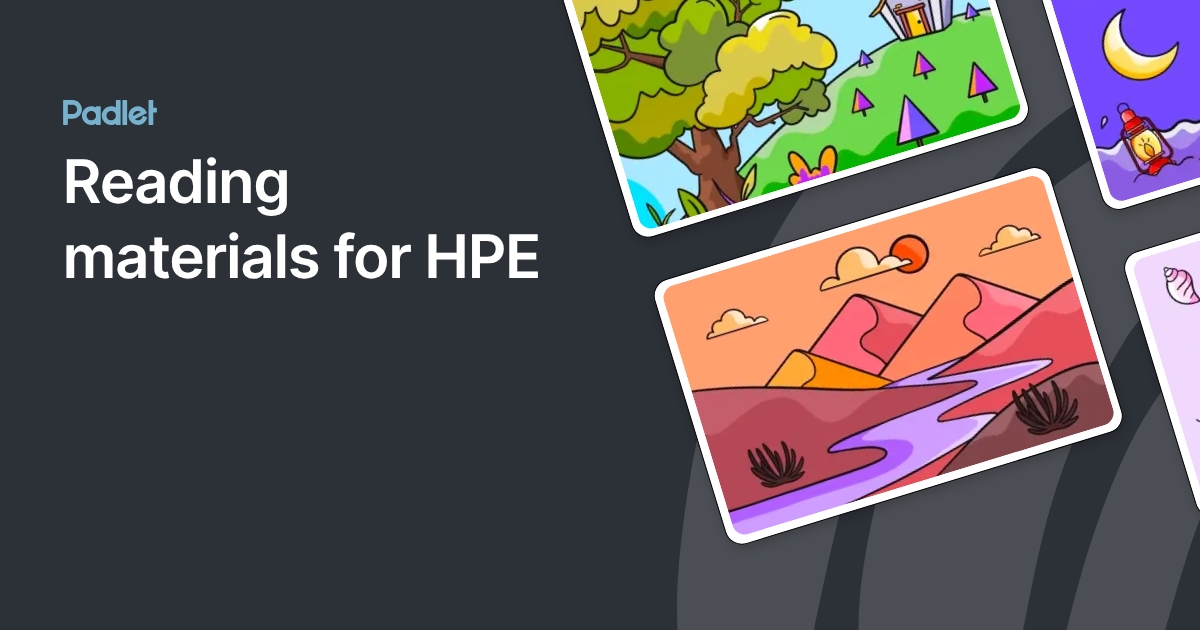 Reading materials for HPE