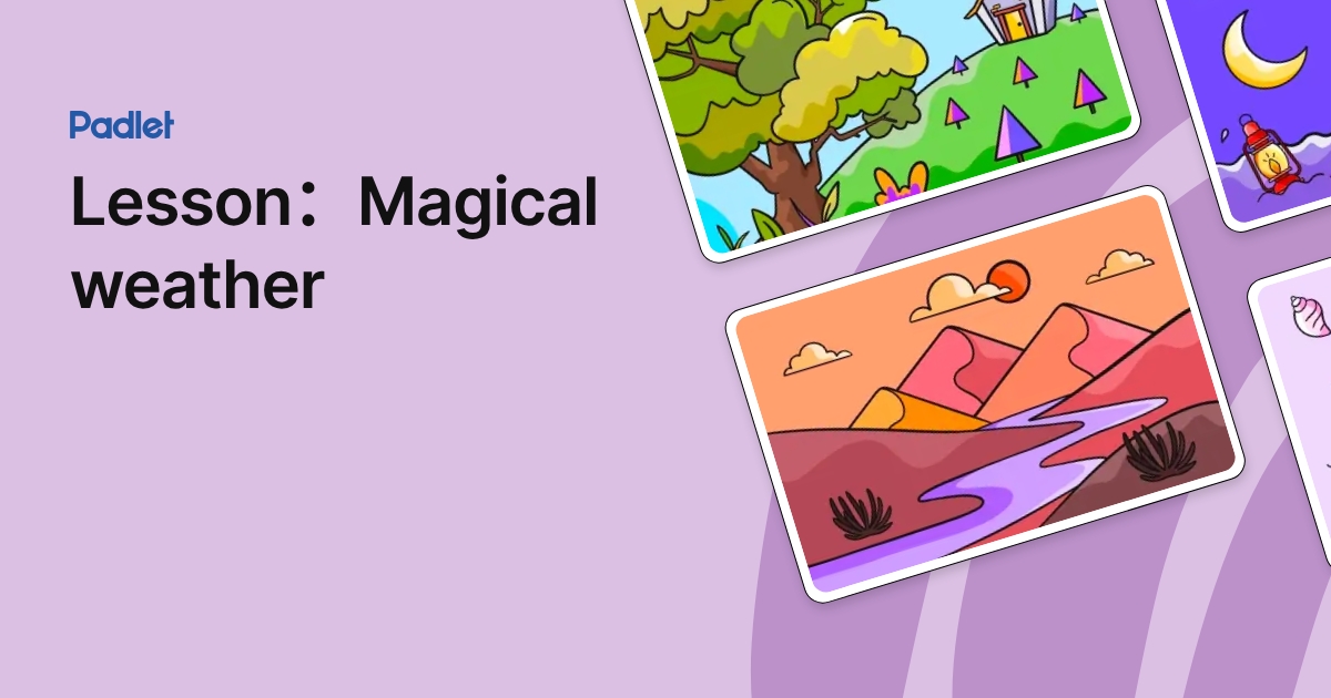 Lesson：Magical weather