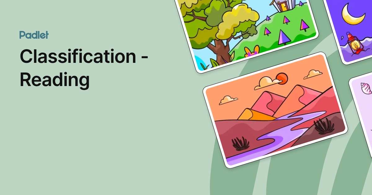 Classification - Reading