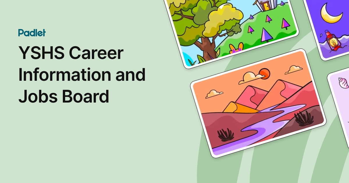 YSHS Career Information and Jobs Board
