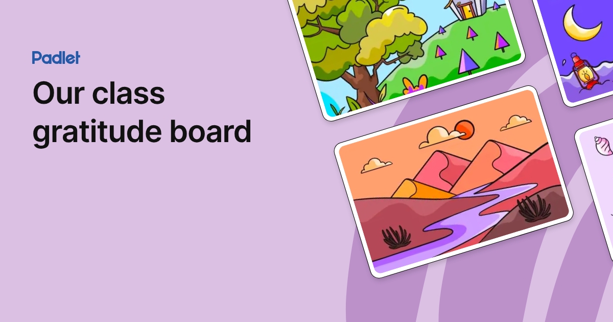 Our class gratitude board