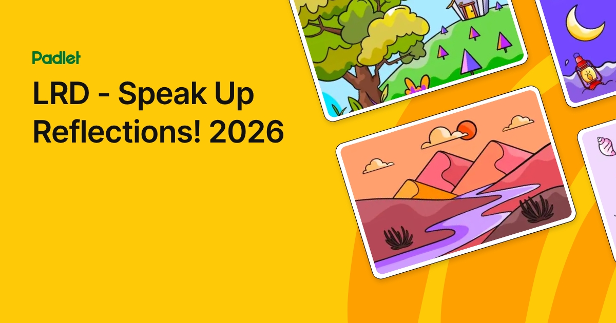 LRD - Speak Up Reflections! 2026
