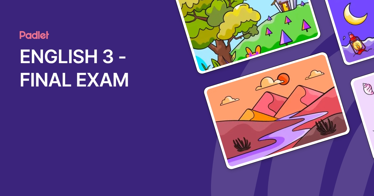 ENGLISH 3 FINAL EXAM