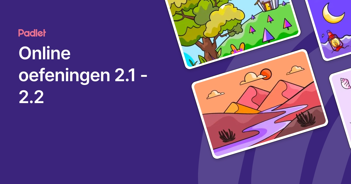 Online oefeningen 2.1 - 2.2