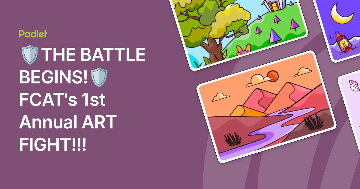 🛡️THE BATTLE BEGINS!🛡️ FCAT's 1st Annual ART FIGHT!!!