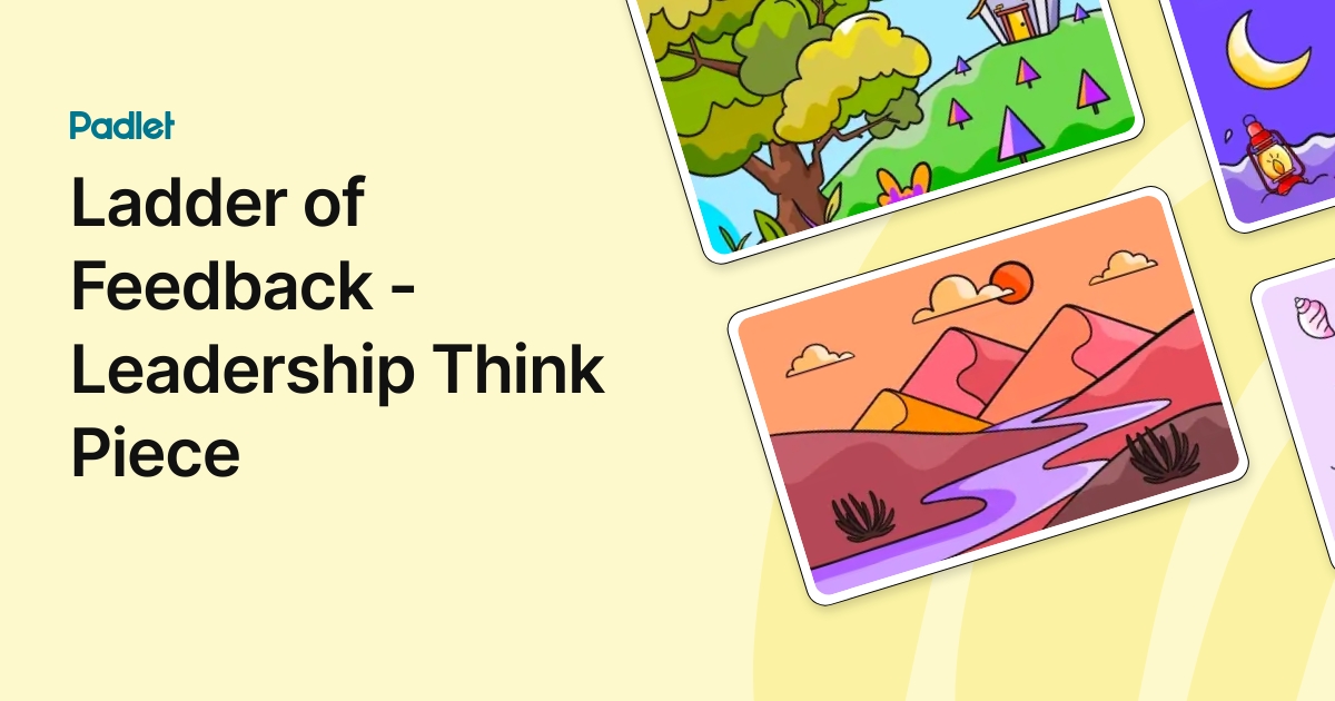 Ladder of Feedback - Leadership Think Piece