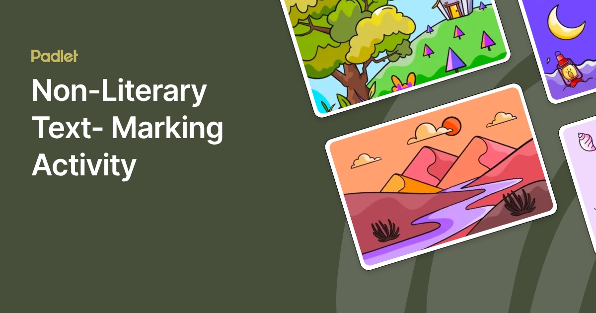 Non-Literary Text- Marking Activity