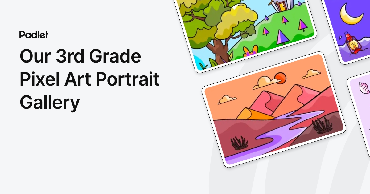 Our 3rd Grade Pixel Art Portrait Gallery