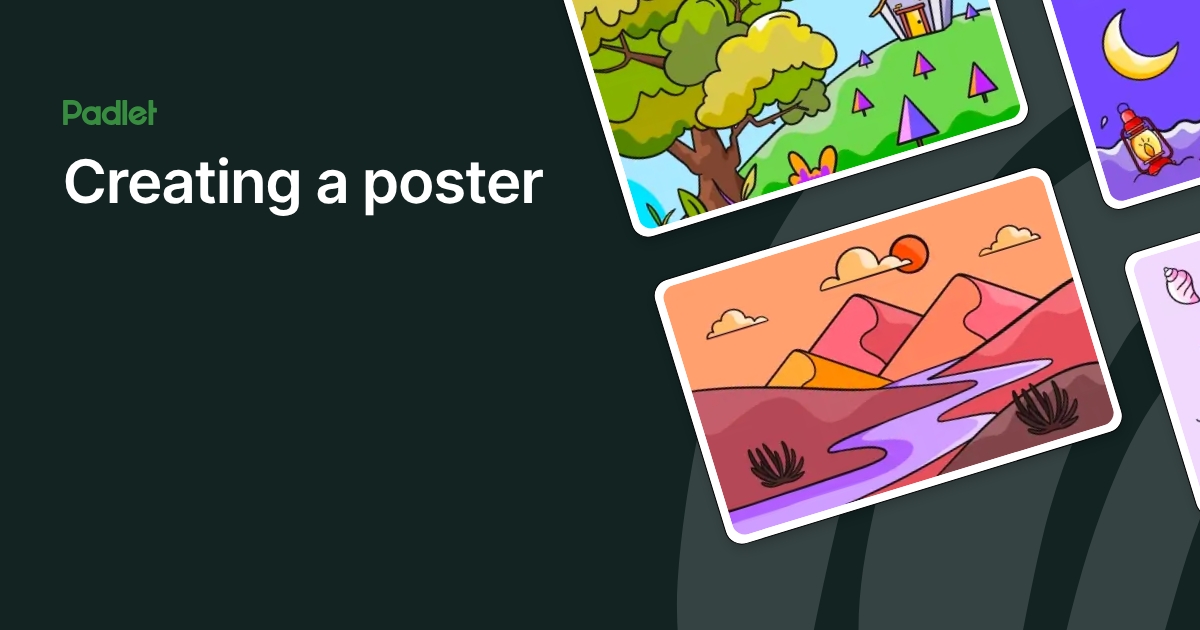 Creating a poster