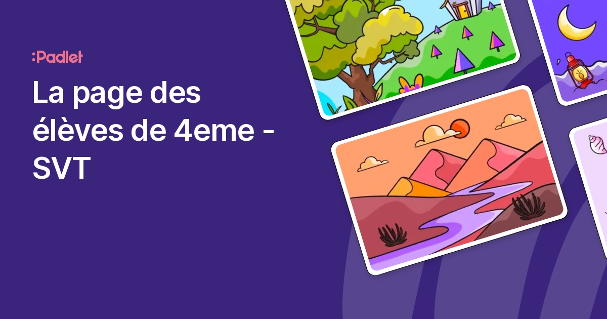 Image Svt Page De Garde 4eme padlet.com
