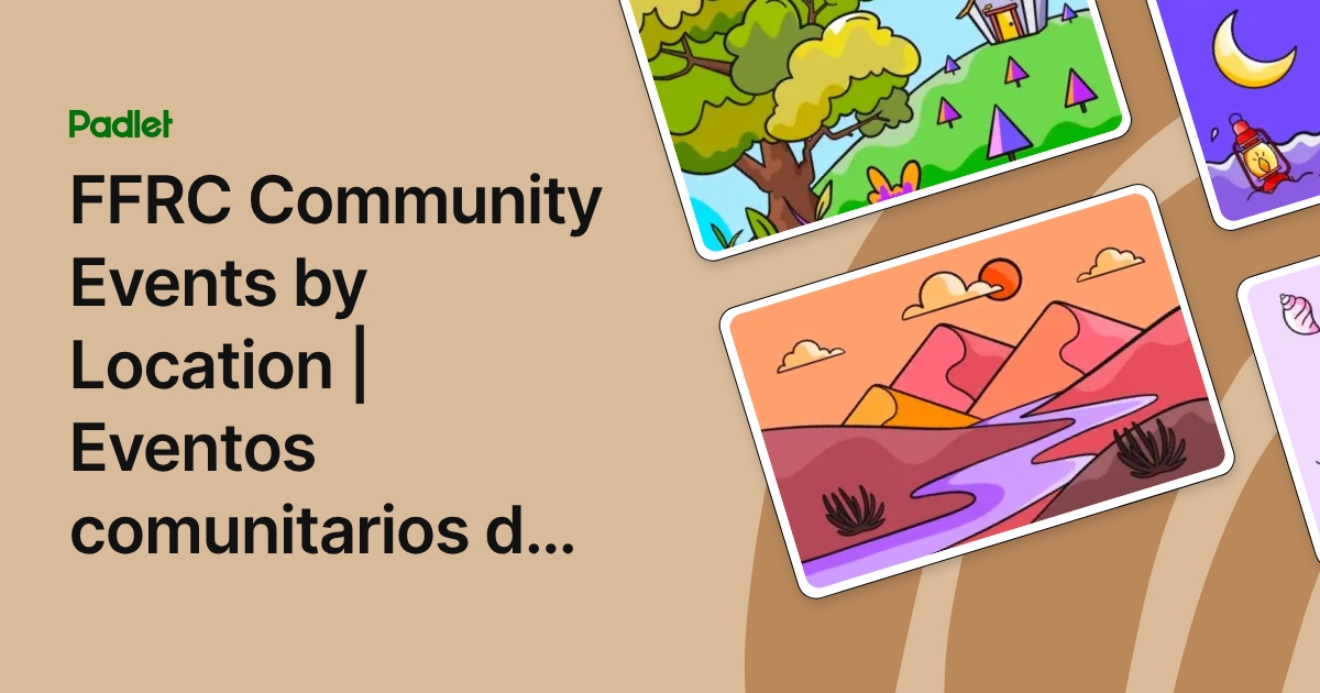 FFRC Community Events by Location | Eventos comunitarios de FFRC por ...