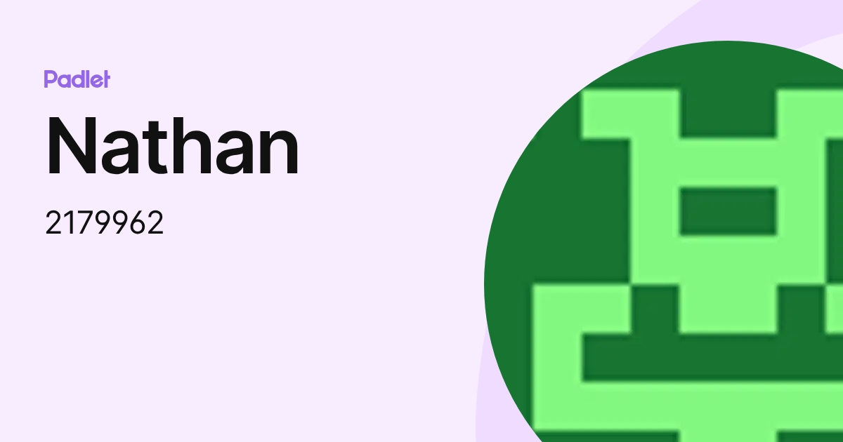 Nathan (2179962) profile | Padlet