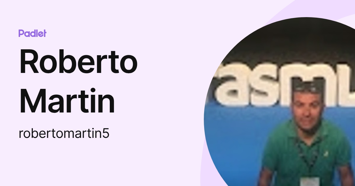 Roberto Martin (robertomartin5) profile | Padlet