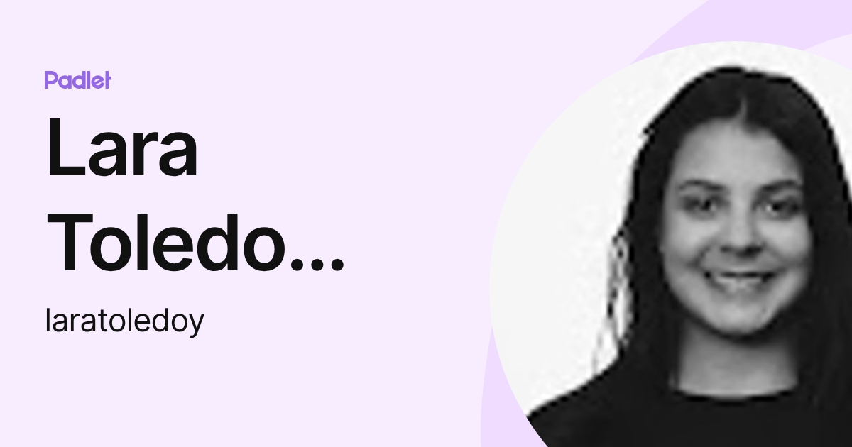 Lara Toledo Yunes Manha (laratoledoy) profile | Padlet
