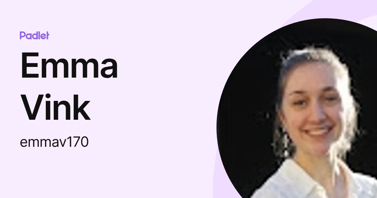 Emma Vink (emmav170) profile | Padlet