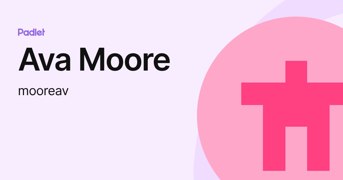 Ava Moore (mooreav) profile | Padlet