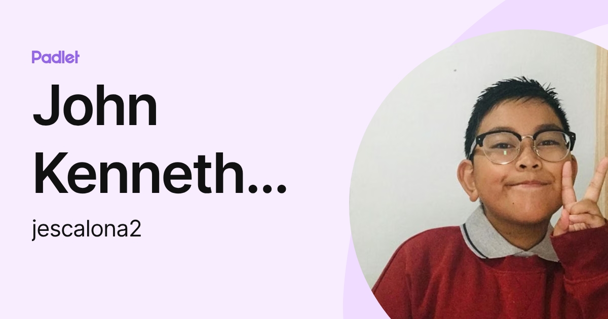 John Kenneth Escalona De Austria (jescalona2) profile | Padlet