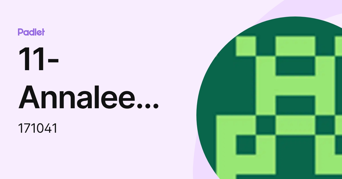 11-Annalee Chute (171041) profile | Padlet