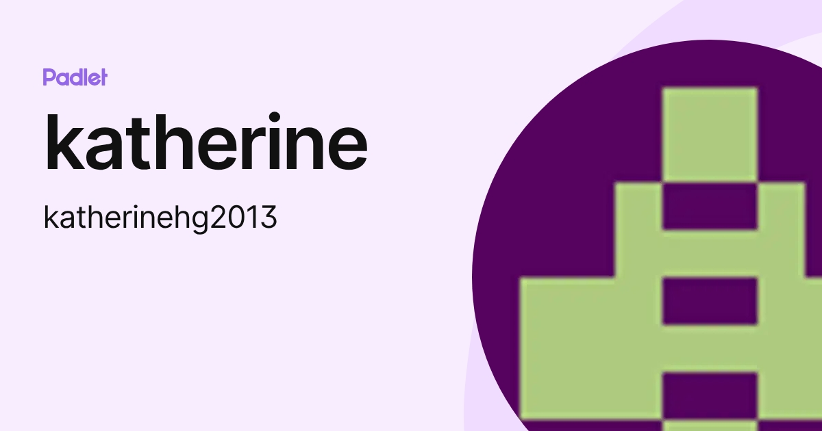 katherine (katherinehg2013) profile | Padlet