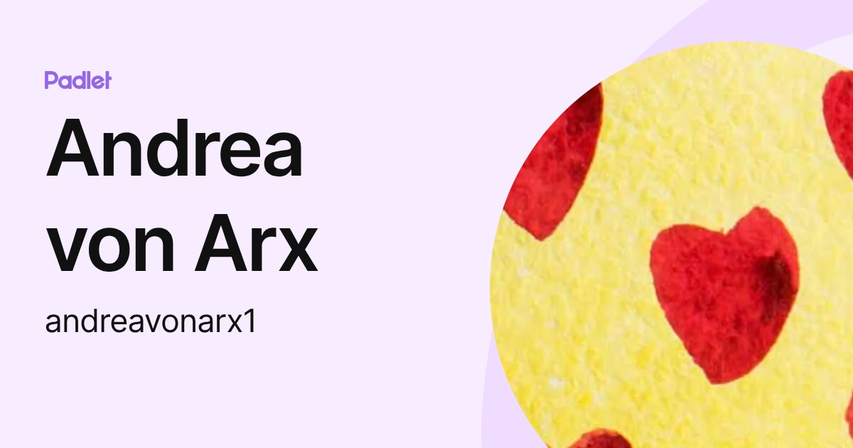Andrea von Arx (andreavonarx1) profile | Padlet